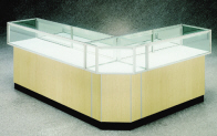Showcases, store fixures, display cases